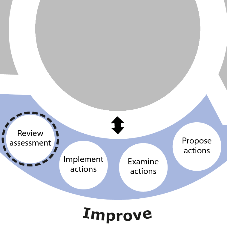 Review assessment is the final activity in the Improve phase of SSA